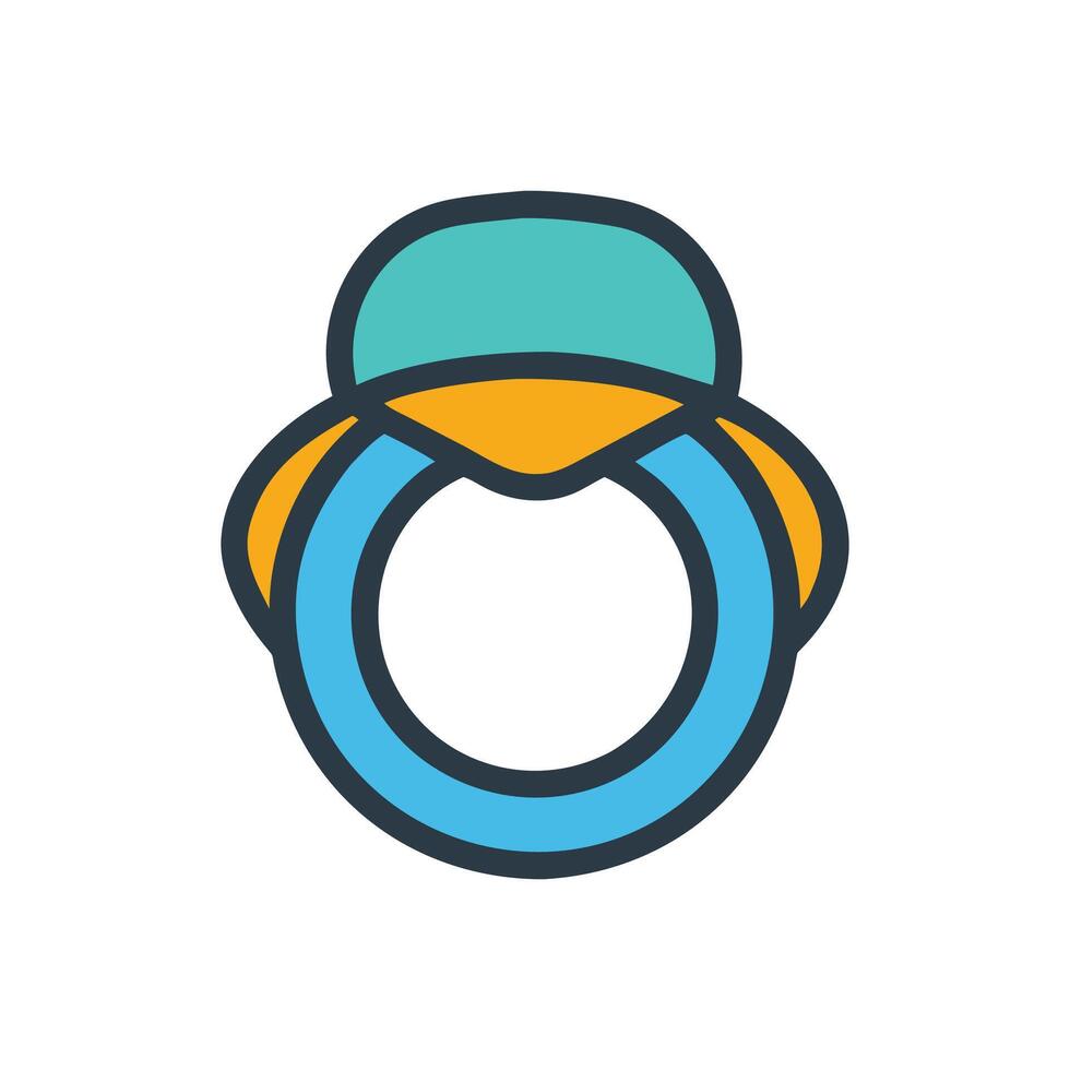 Stylish Gemstone Ring for Modern Fashion vector