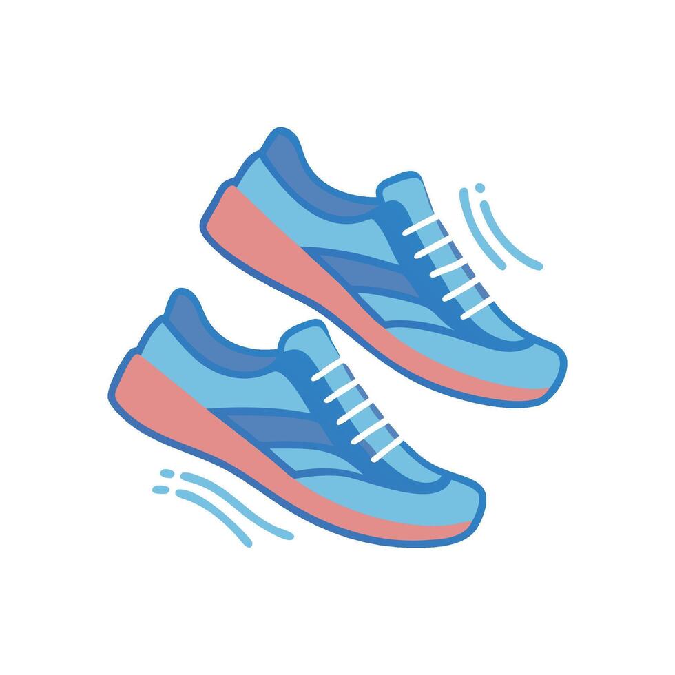 Comfortable Running Shoes for Long Distances vector