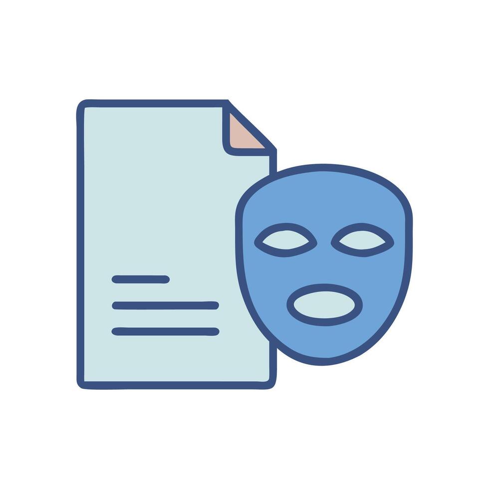 Hydrating Sheet Mask for Skin Care vector