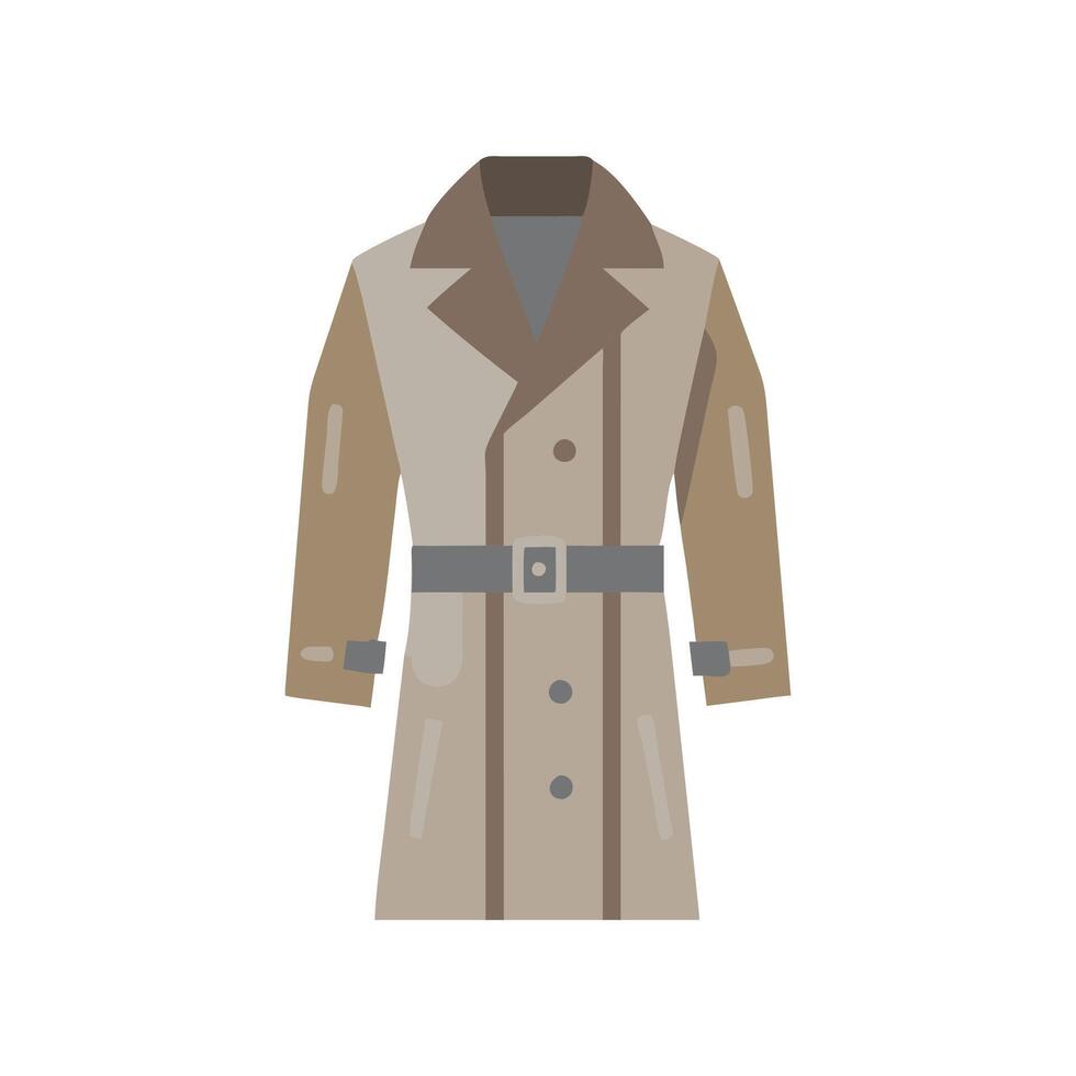 Modern Trench Coat for Timeless Fashion vector