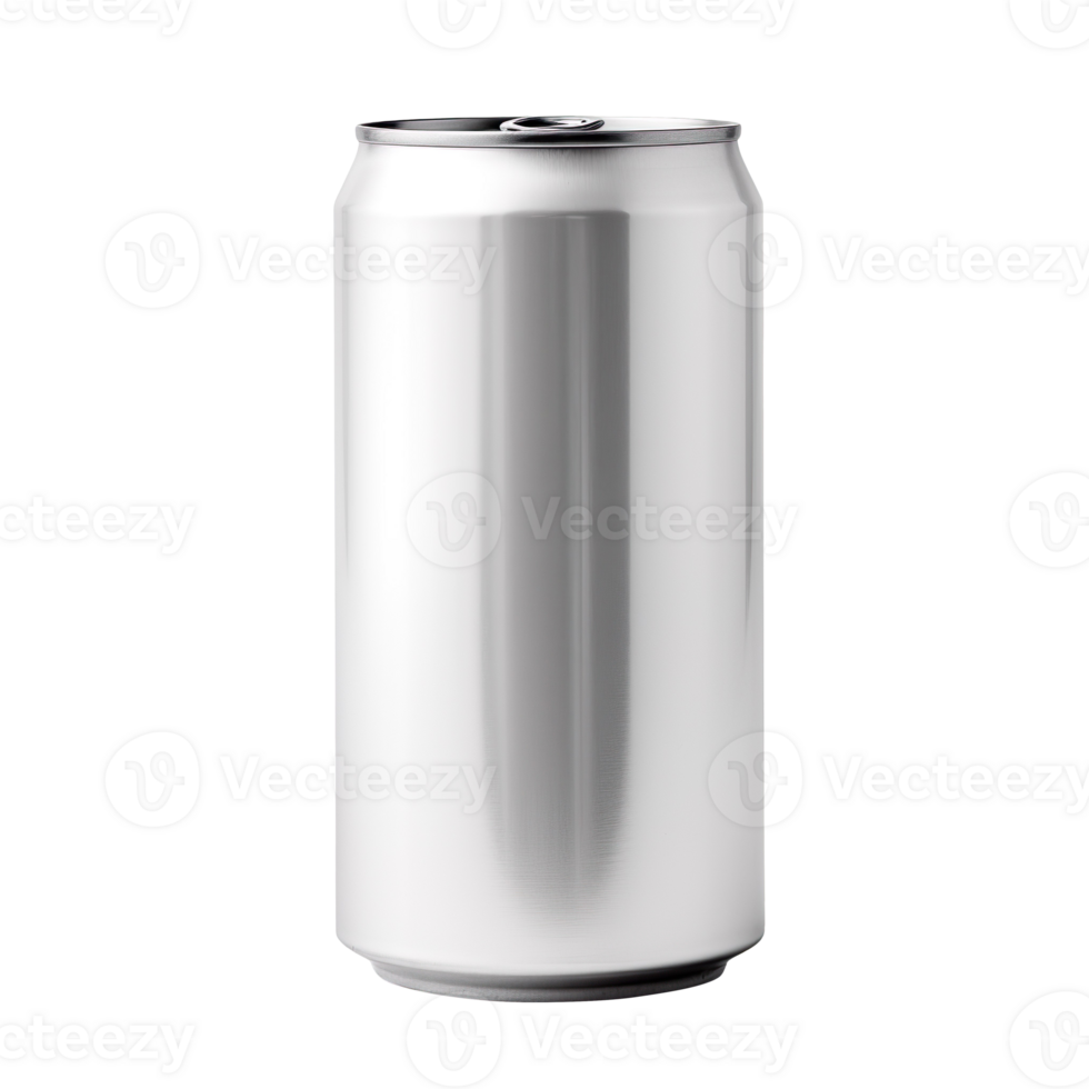 Blank Slim Aluminum Can isolated on transparent background png