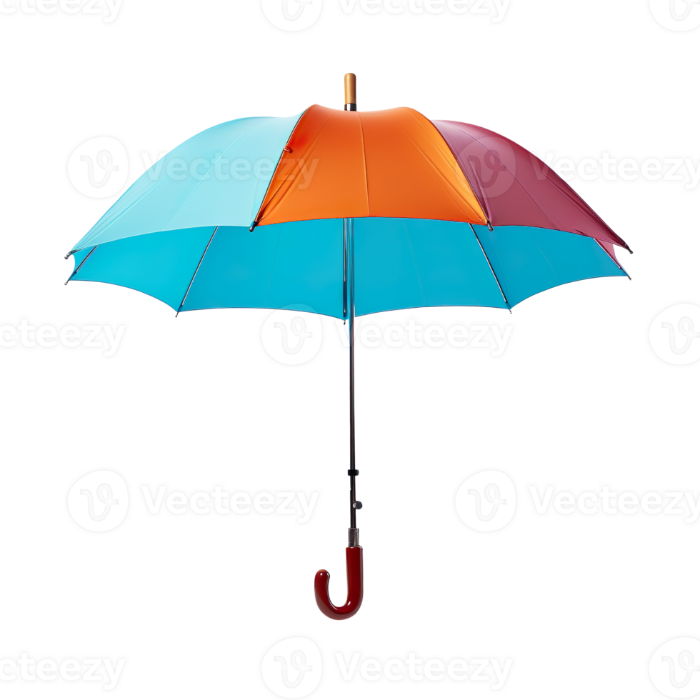 Colorful umbrella isolated on transparent background png