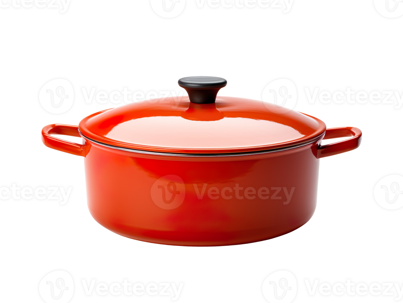 Copped pan with lid isolated on transparent background png