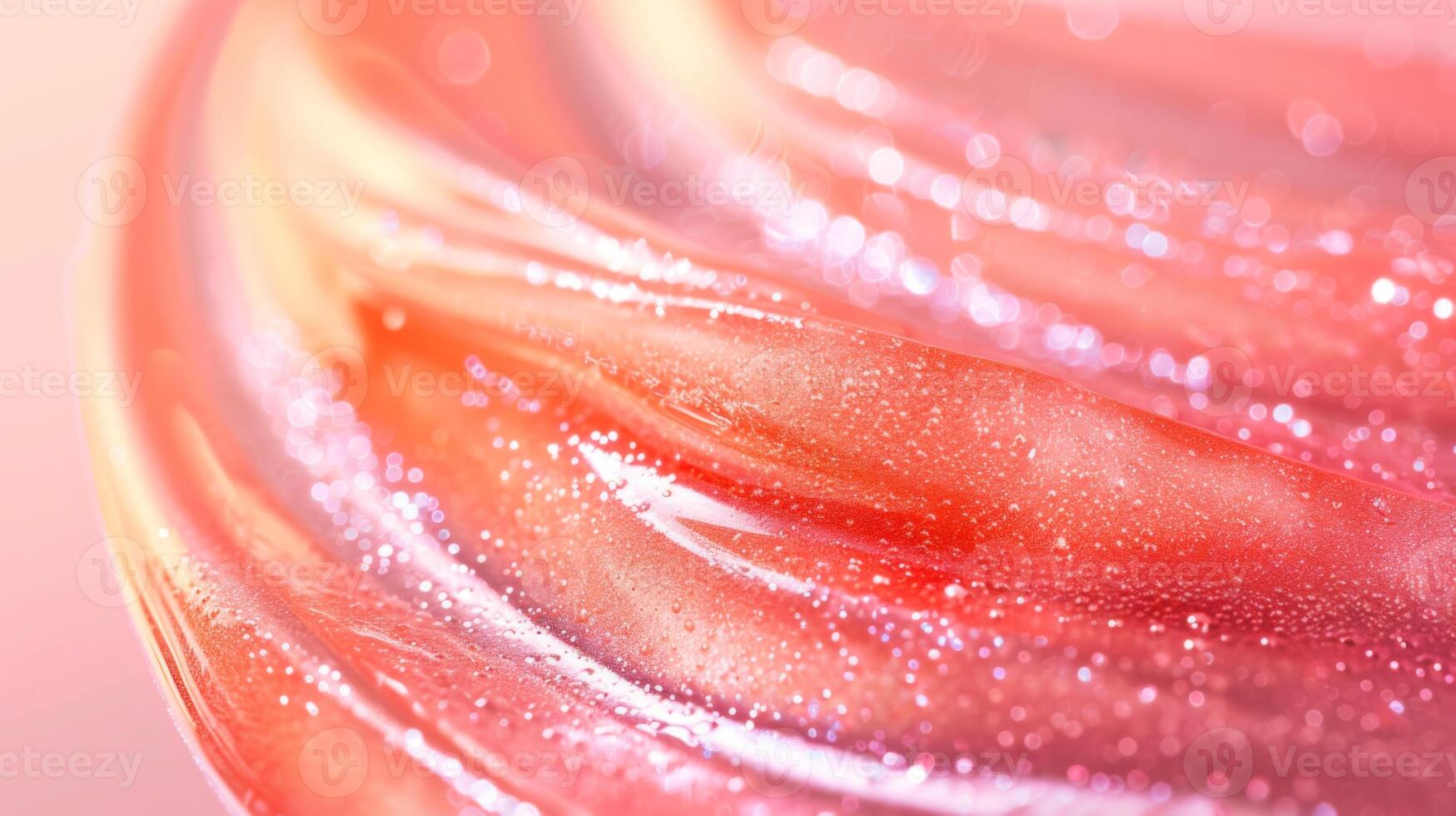 The fluid shape showcases a blend of swirling textures and sparkling highlights in shades of pink and red, evoking a dreamy, artistic atmosphere that delights the senses. photo