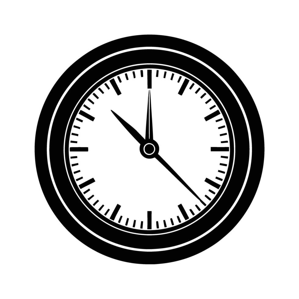 Alternate office clock icon for efficient scheduling vector