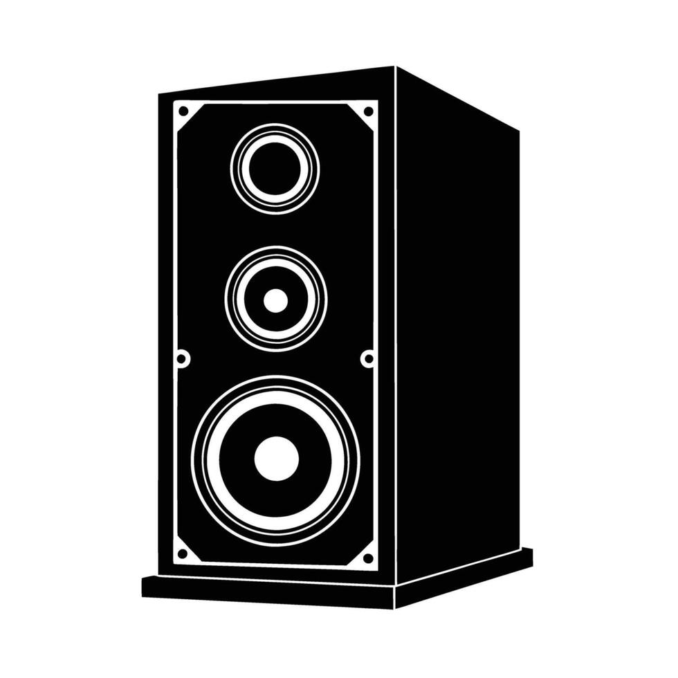 Large auditorium speaker silhouette for business events and corporate meetings vector