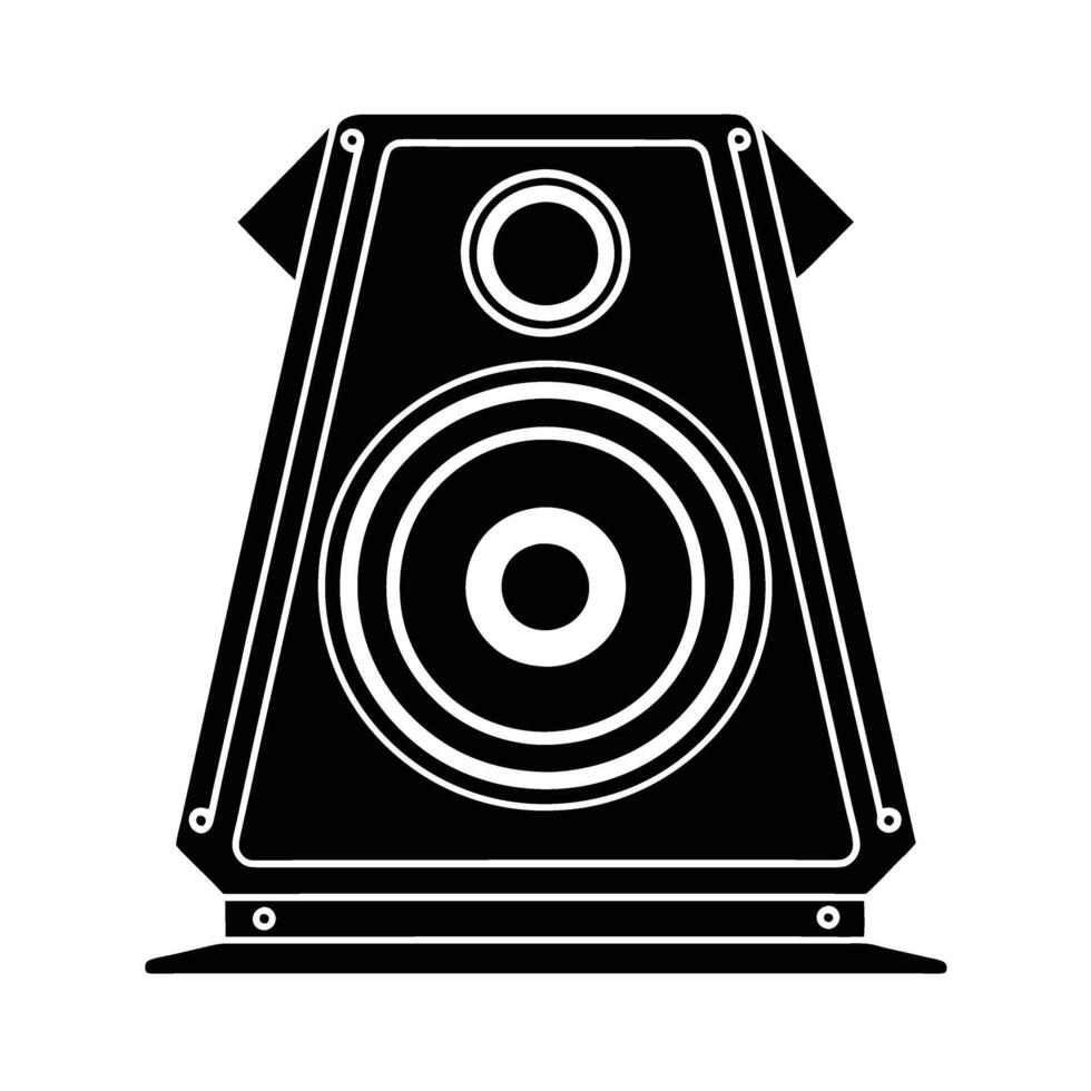 Large auditorium speaker variant silhouette for business events and corporate meetings vector