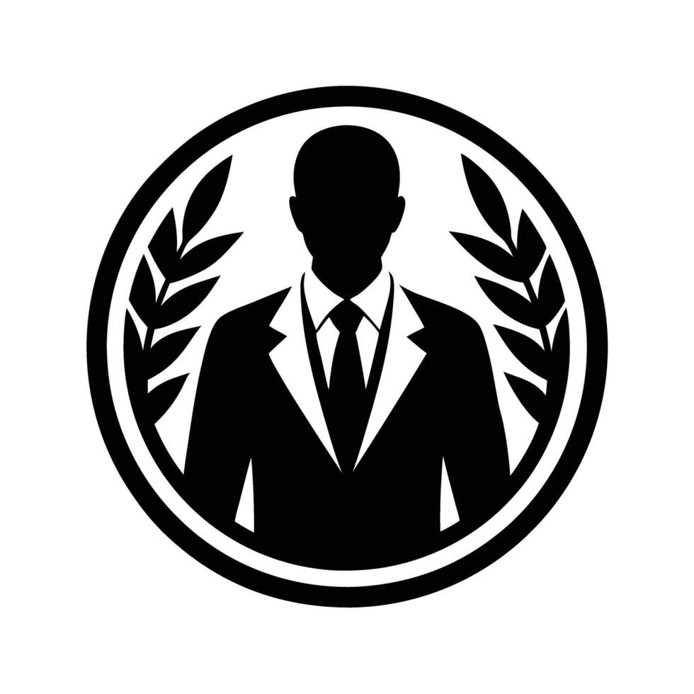 Corporate logo displayed on blank screen for focused brand identity vector