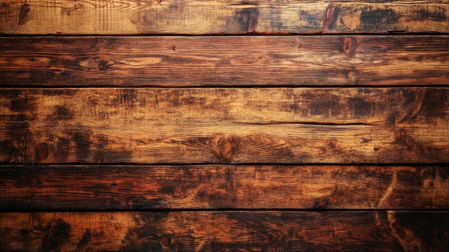 Detailed dark wood texture. Close-up of wooden planks showing grain and patterns. Rustic charm. Ideal for backgrounds and designs. photo
