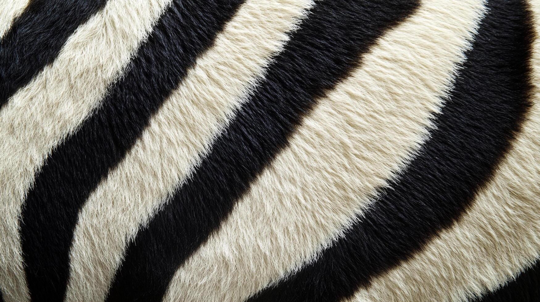 Striking zebra pattern, a symphony of contrasting black and white stripes creating a mesmerizing natural texture and visual appeal. photo