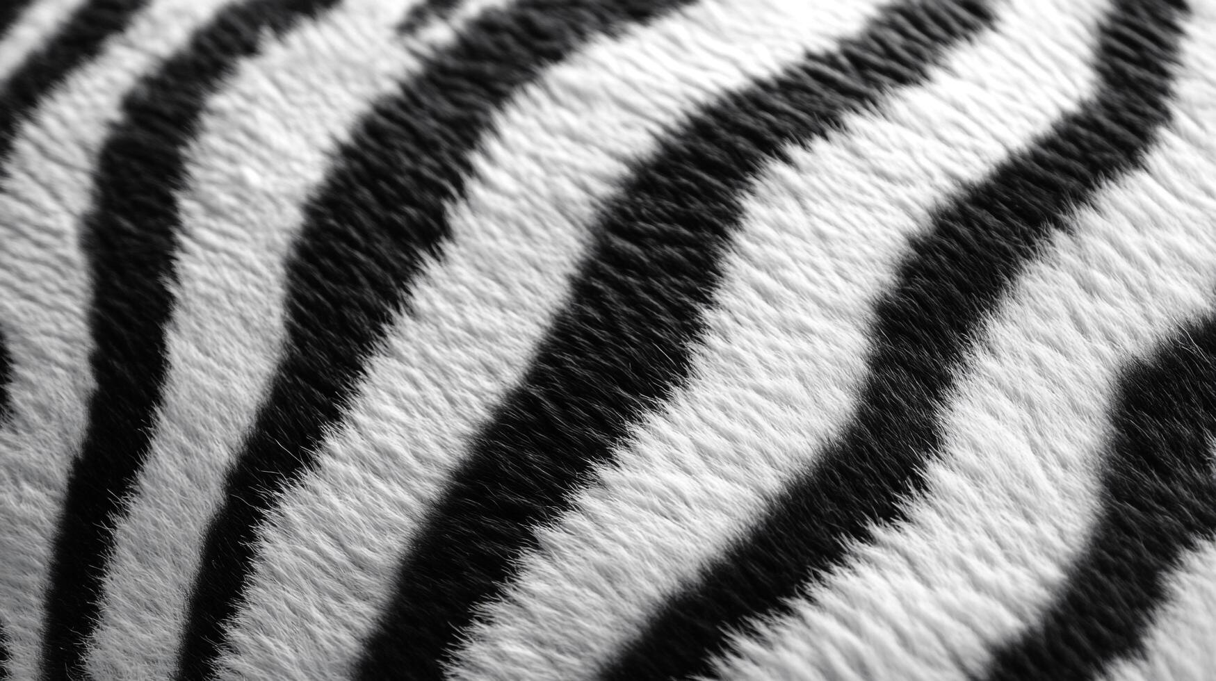 Monochrome zebra skin. Striking black and white stripes on animal fur creating a textured pattern for backgrounds and creative projects. photo