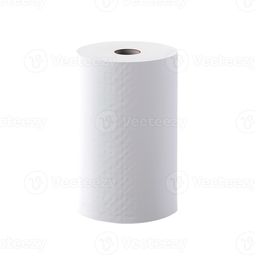 Empty toilet paper roll isolated on transparent background png