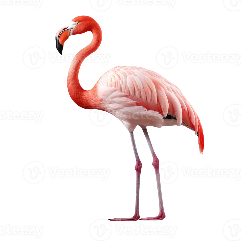 Flamingo isolated on transparent background png
