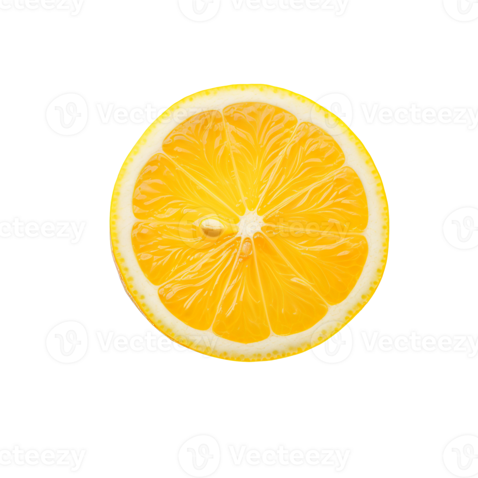 fresh juicy lemon fruit isolated on transparent background png