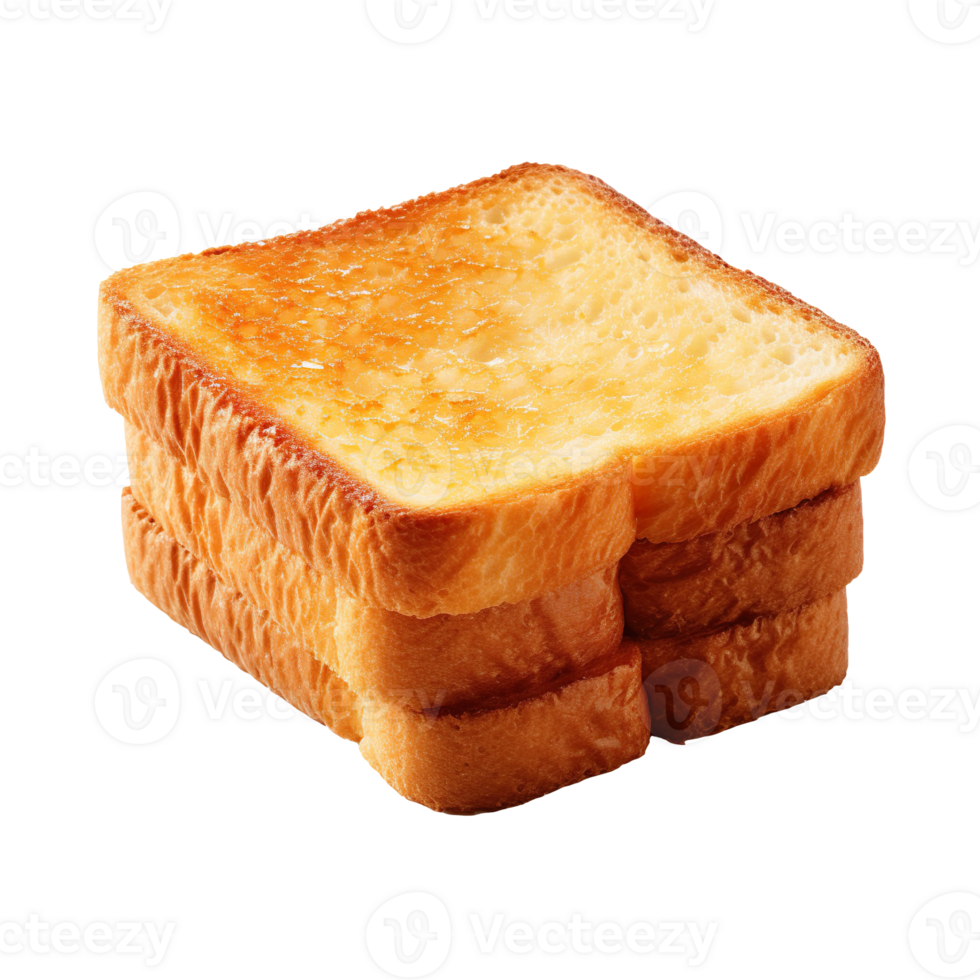 Fried toast isolated on transparent background png