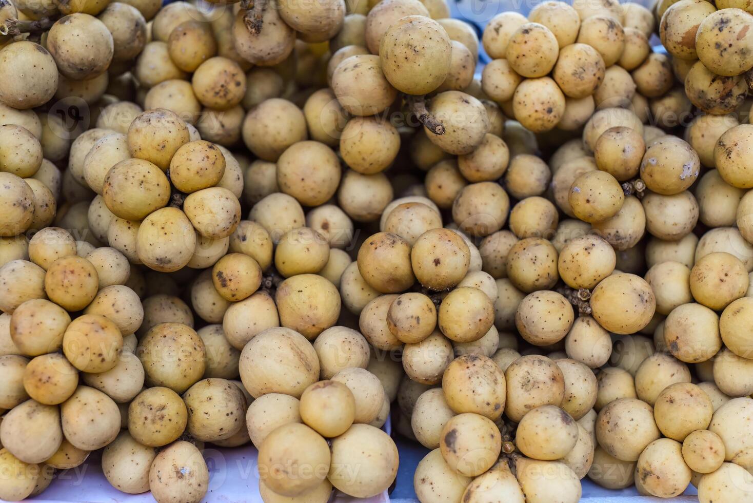 Longan fruit on a sale of malaysian market photo