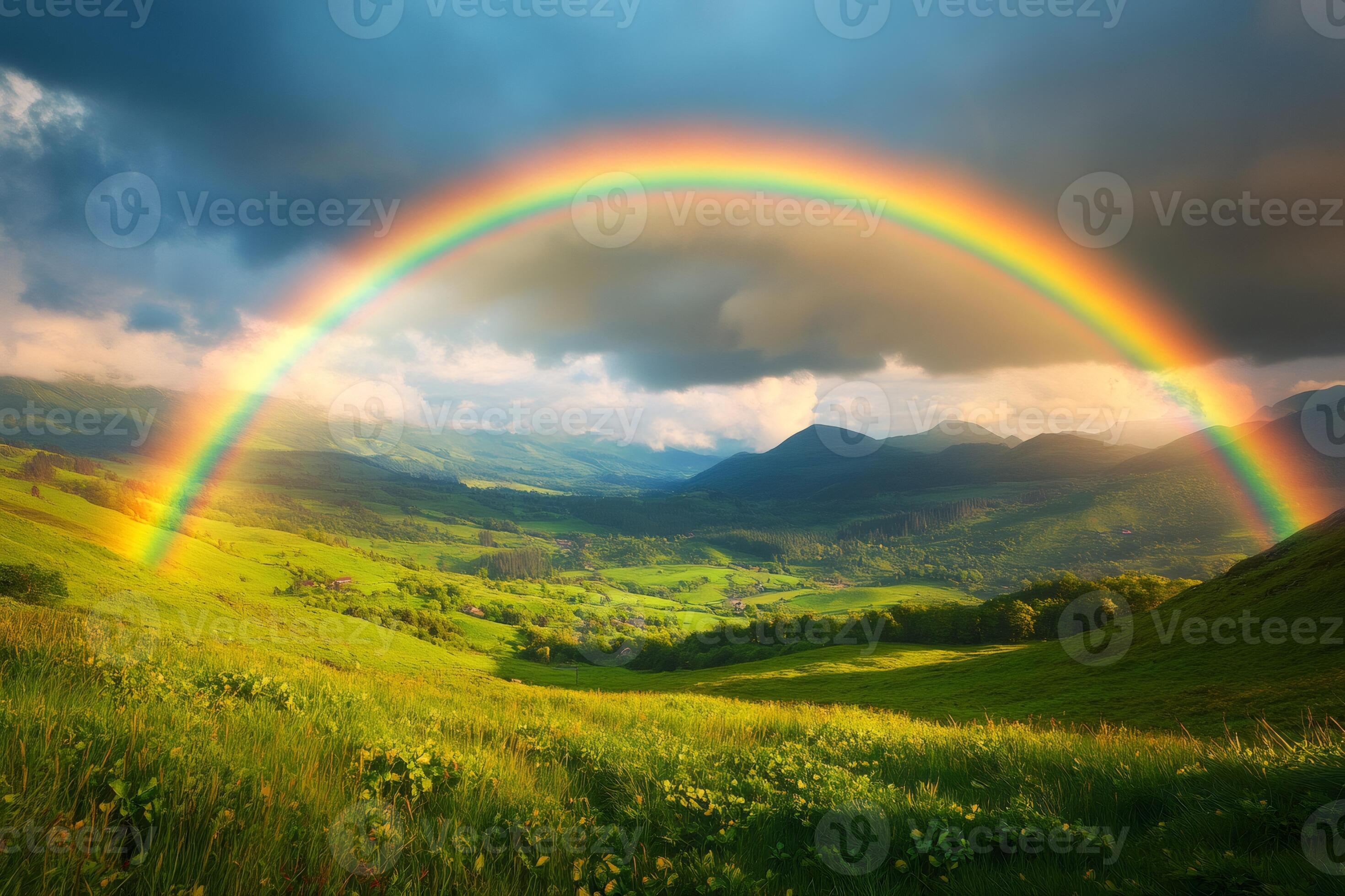 bright-rainbow-appearing-over-