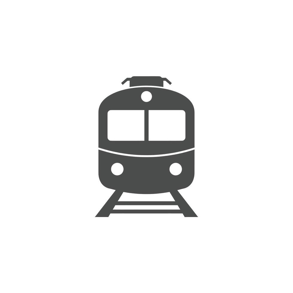 A train icon on a white background vector