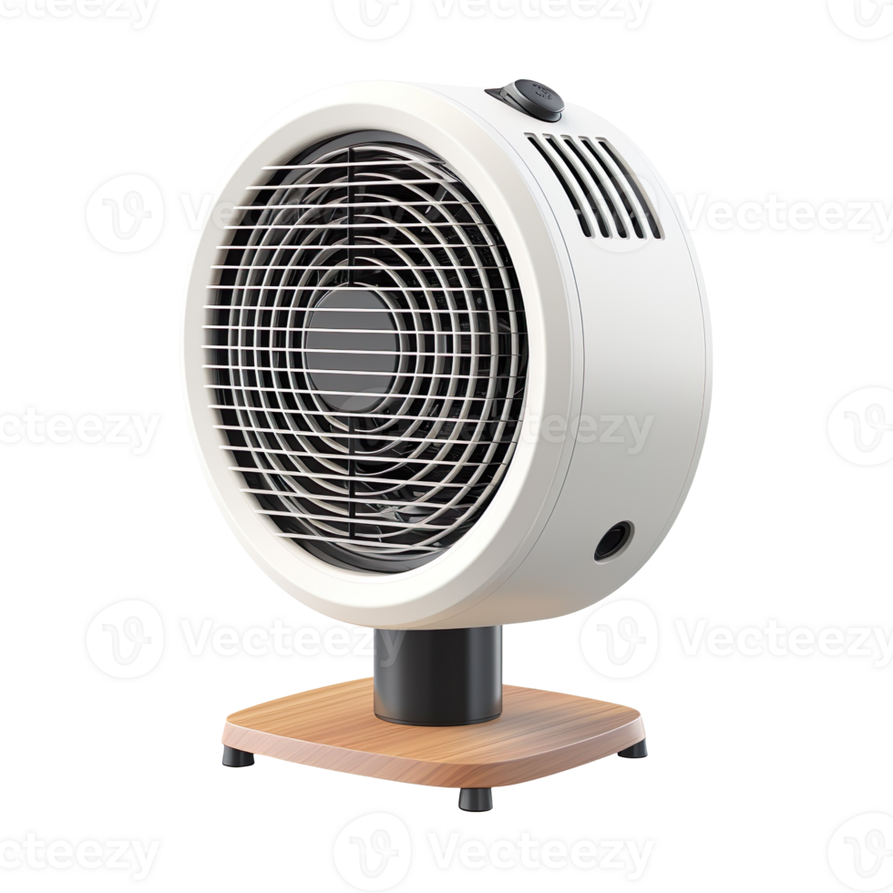 Modern electric fan heater isolated on transparent background png