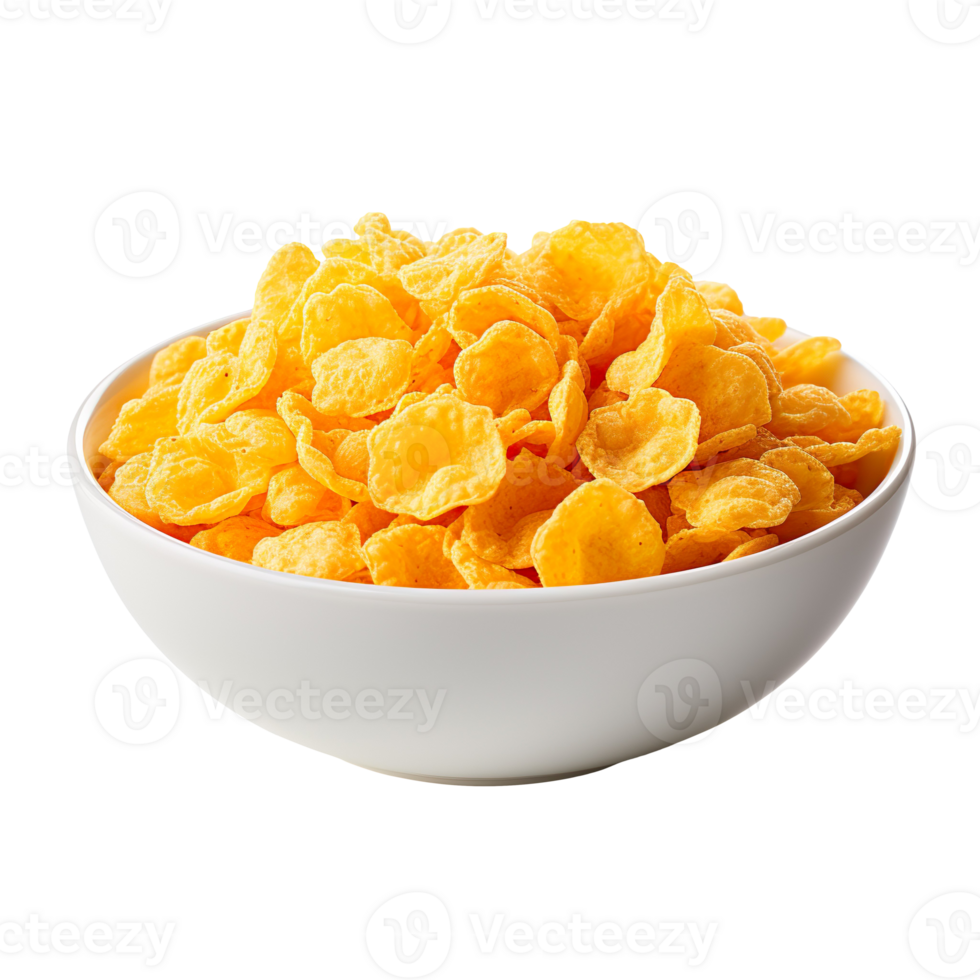nesfit corn flakes isolated on transparent background png