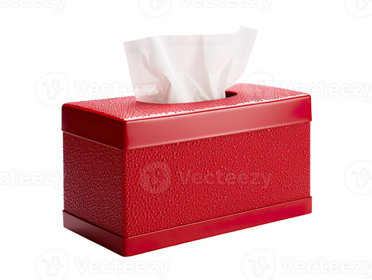 Red Tissue box isolated on transparent background png