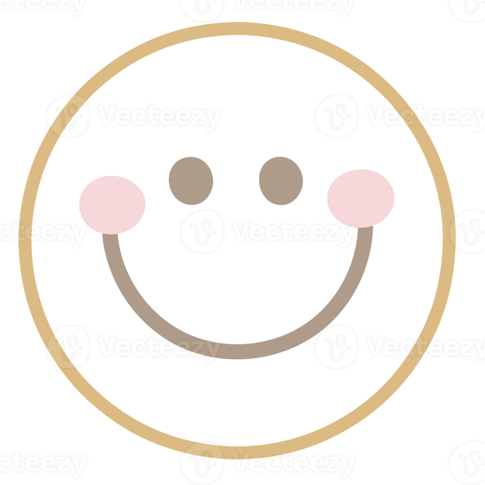 Decorations cute outline or tattoo ref, a smile face in a circle png