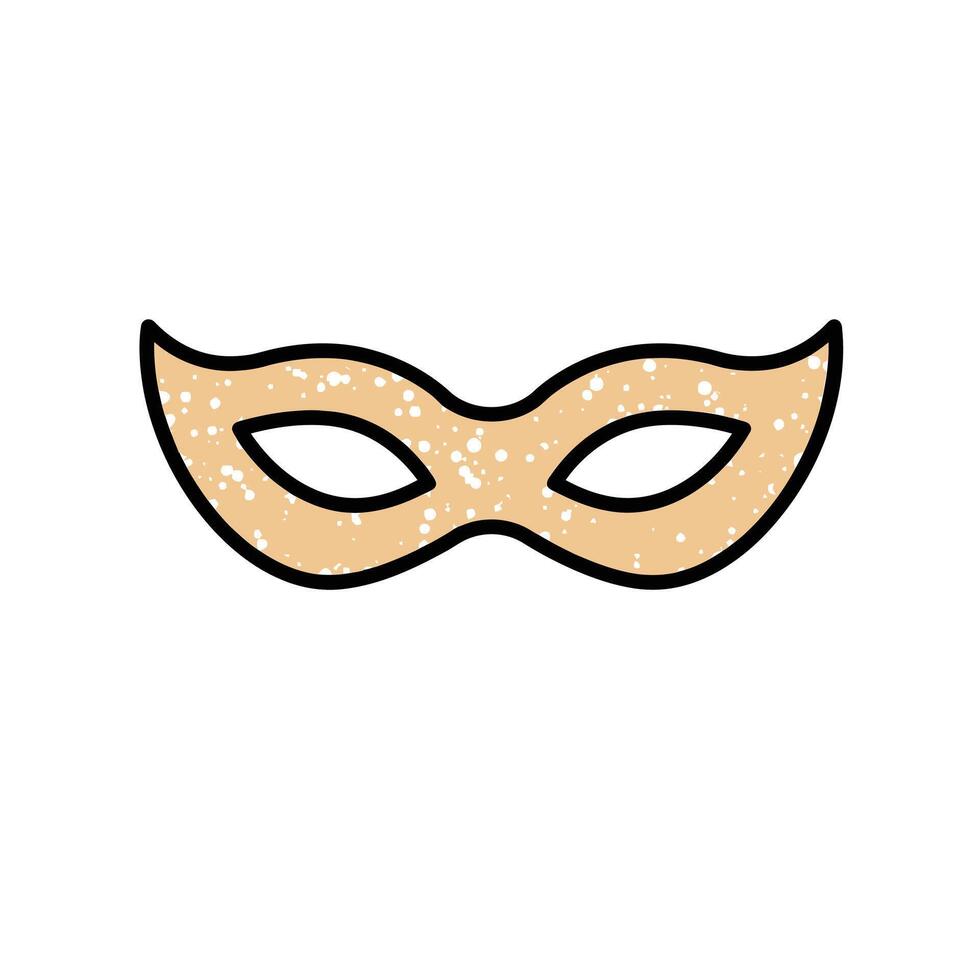 A cartoon mask with a white background vector