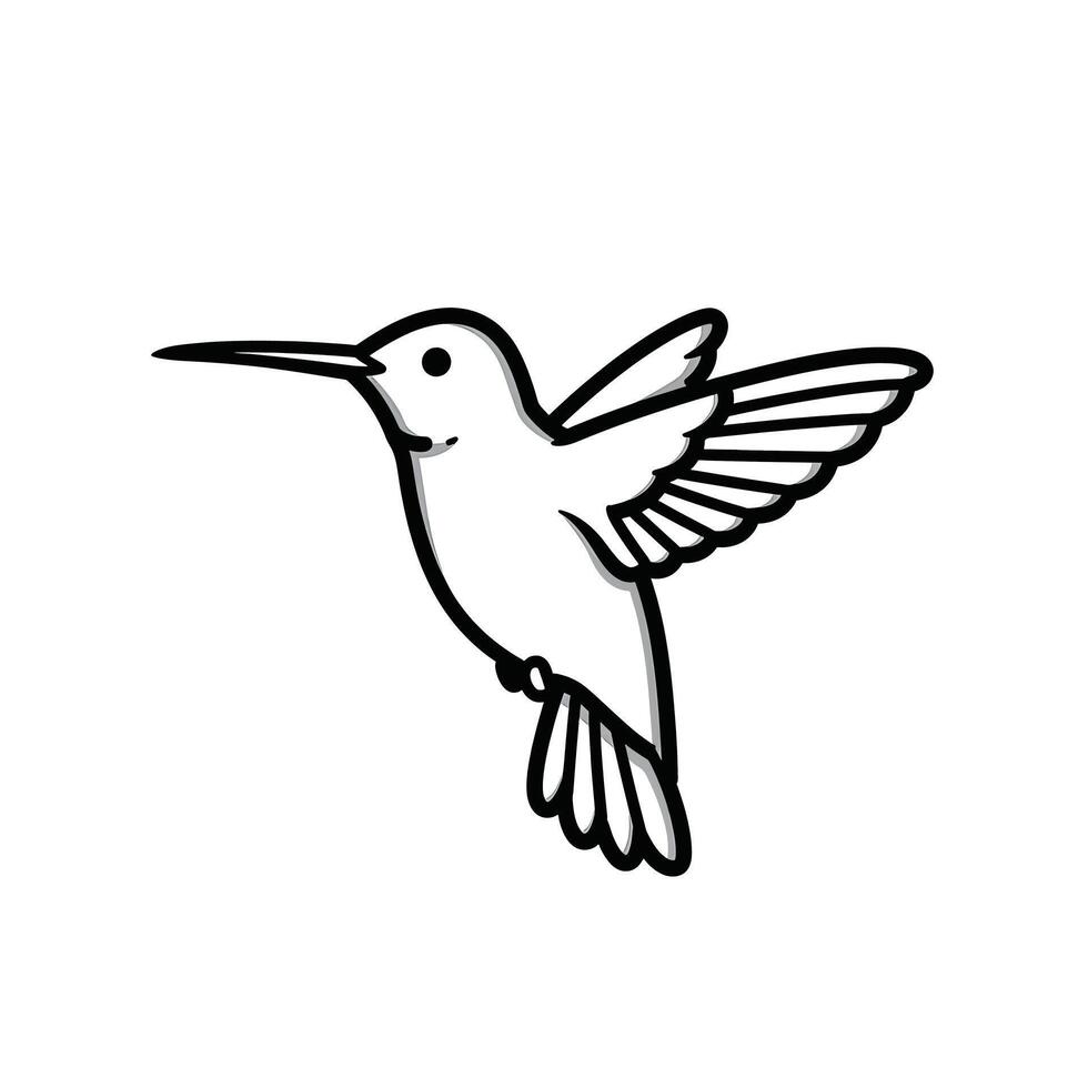 3D Hummingbird illustration vector