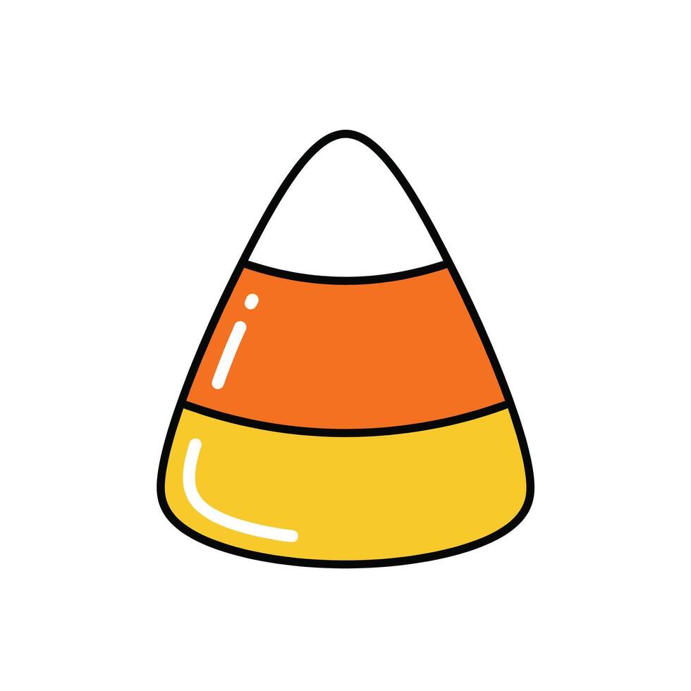 Candy corn icon on white background vector