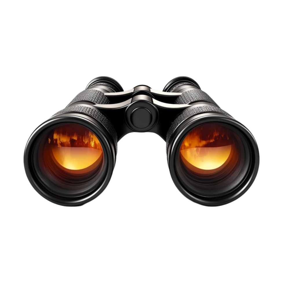 Modern Optical Binoculars Isolated on Transparent Background png