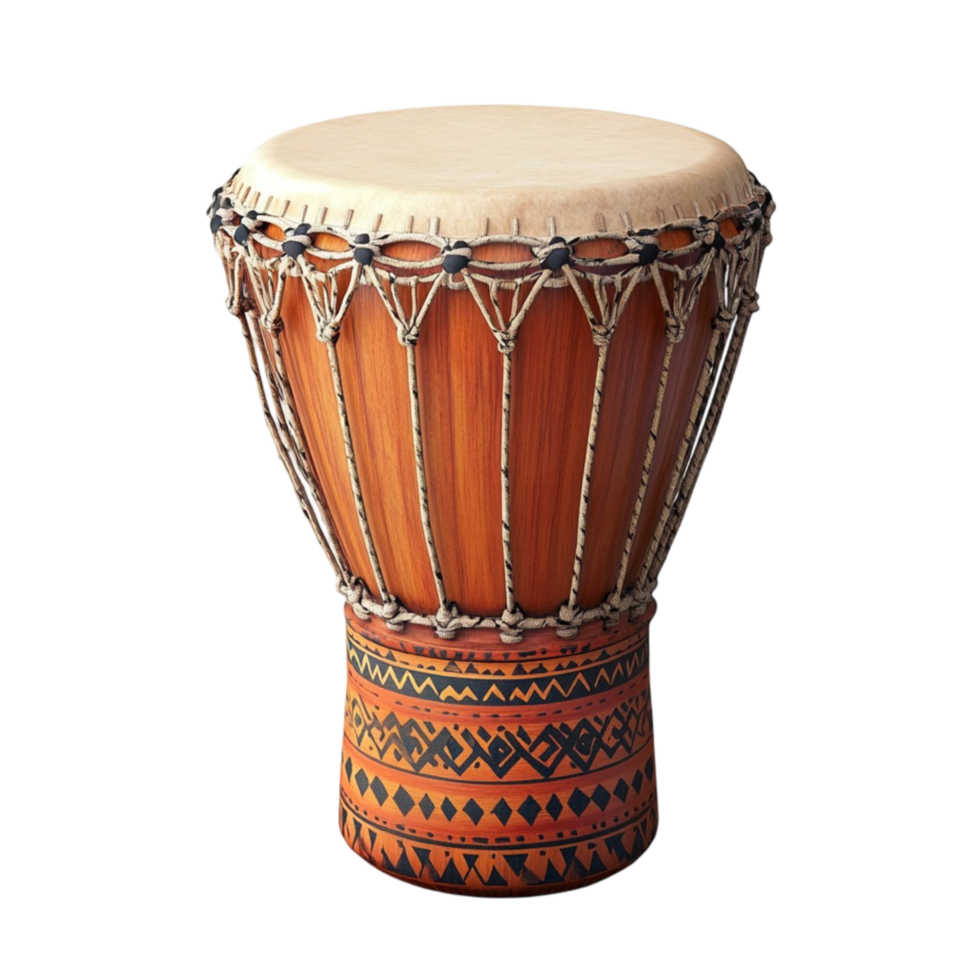 Wooden Djembe Hand Drum Clipart png