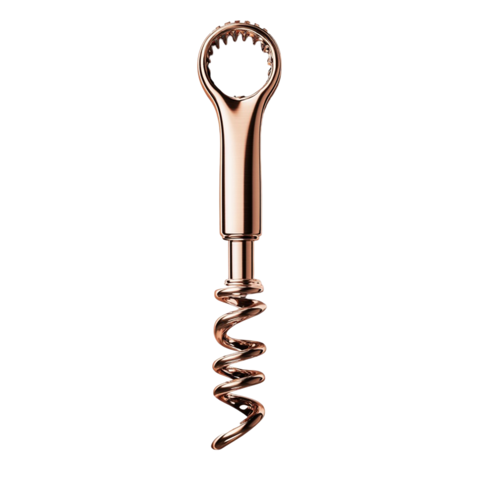 a wine corkscrew with a spiral on it png