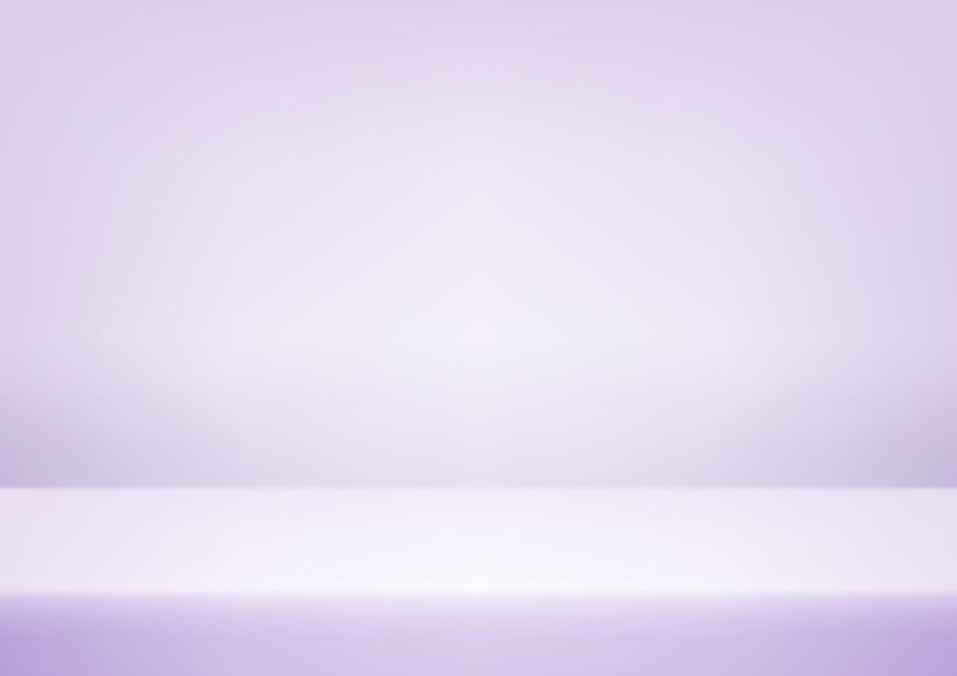 Empty pastel purple studio background. Empty Room Studio with table. Space for selling products, backdrop, wallpaper, background, text. Gradient table. illustration. vector
