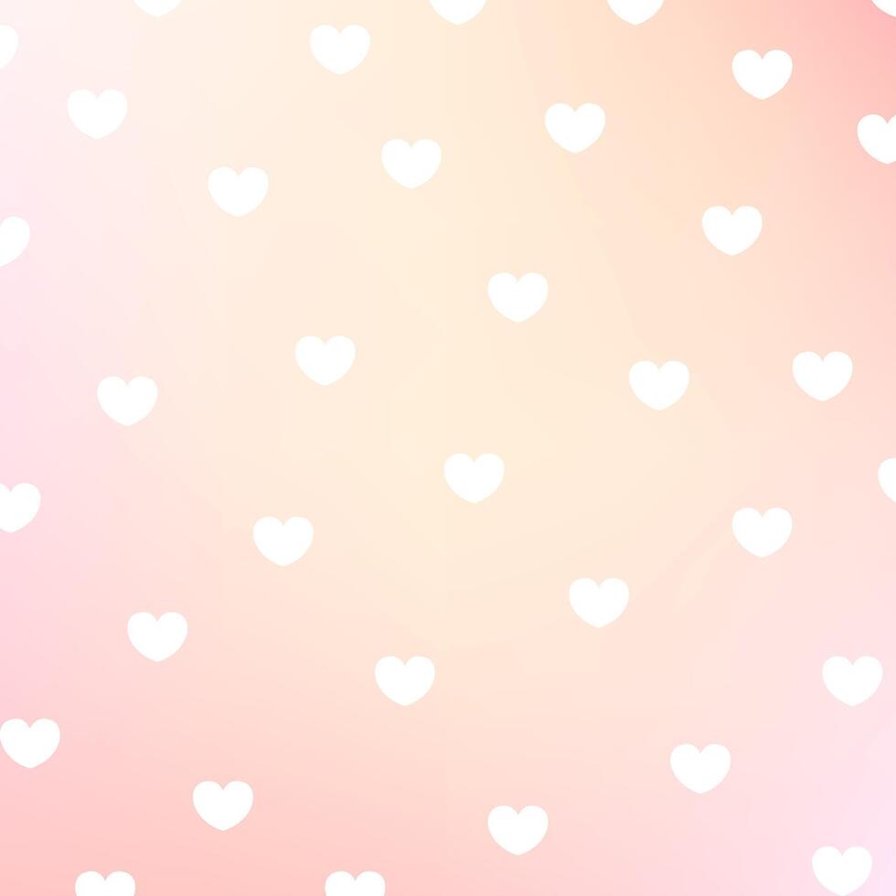 Seamless pattern of simple hearts isolated on pastel background Space for selling products, backdrop, wallpaper, background, text. Vintage style background. illustration. vector