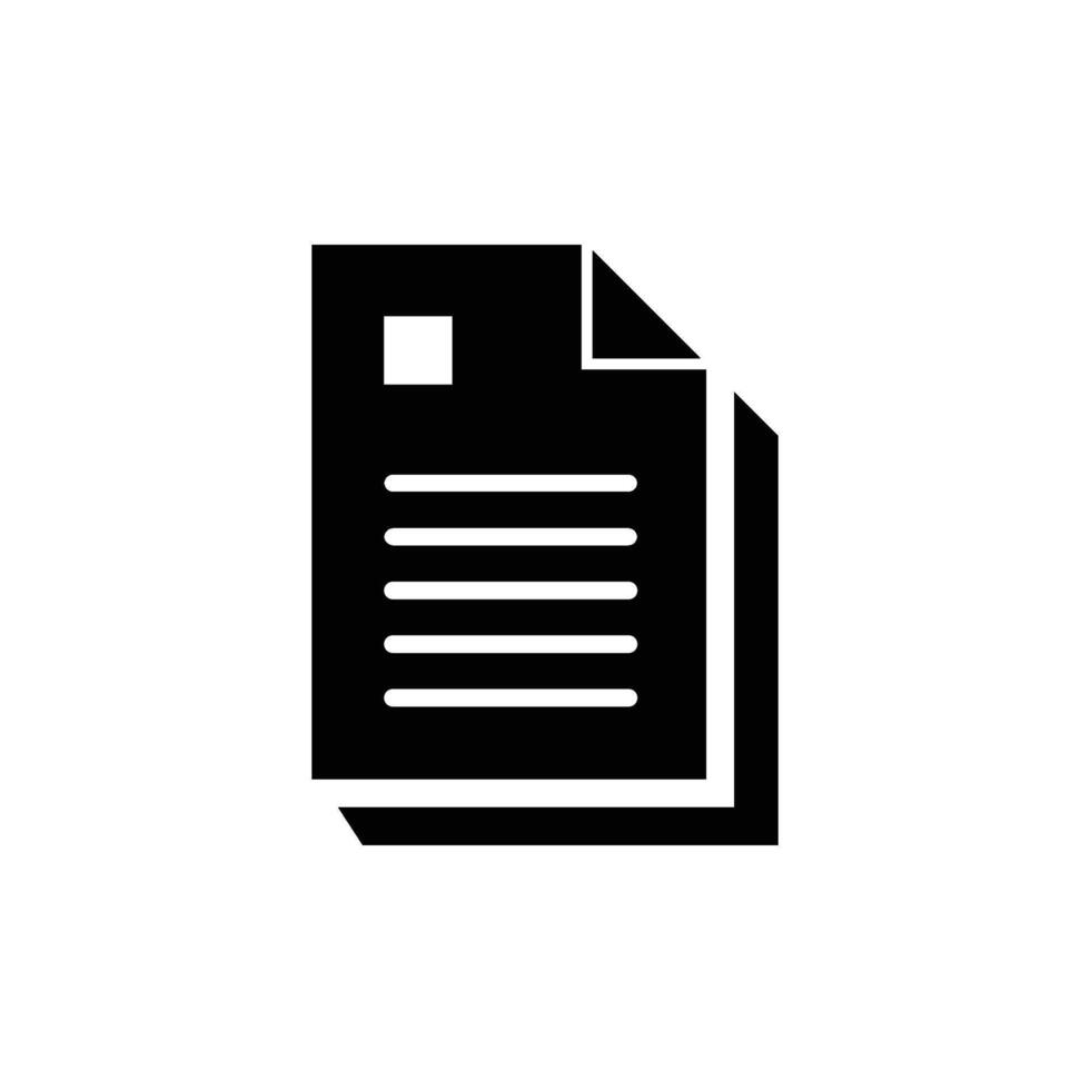 Document icon logo template isolated illustration vector