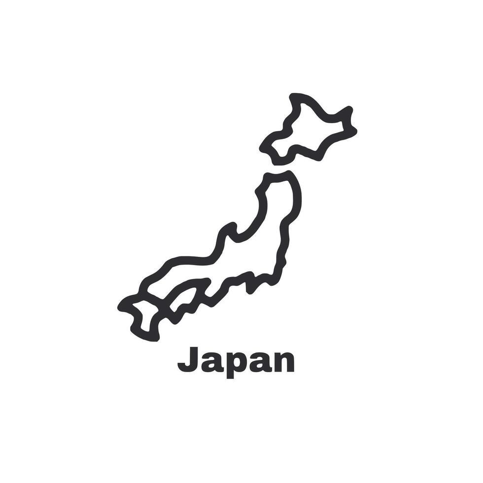 A map of Japan is shown in black and white vector