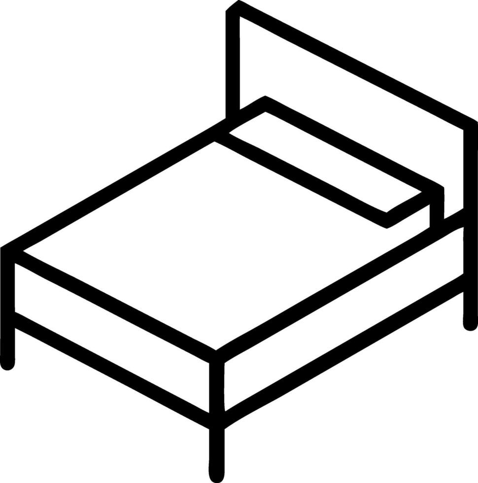 Comfortable Bed Icon Design vector