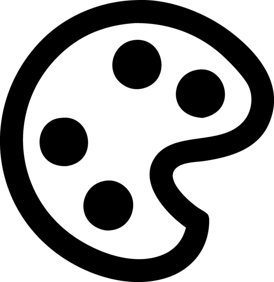 Icon of an Artist Palette vector