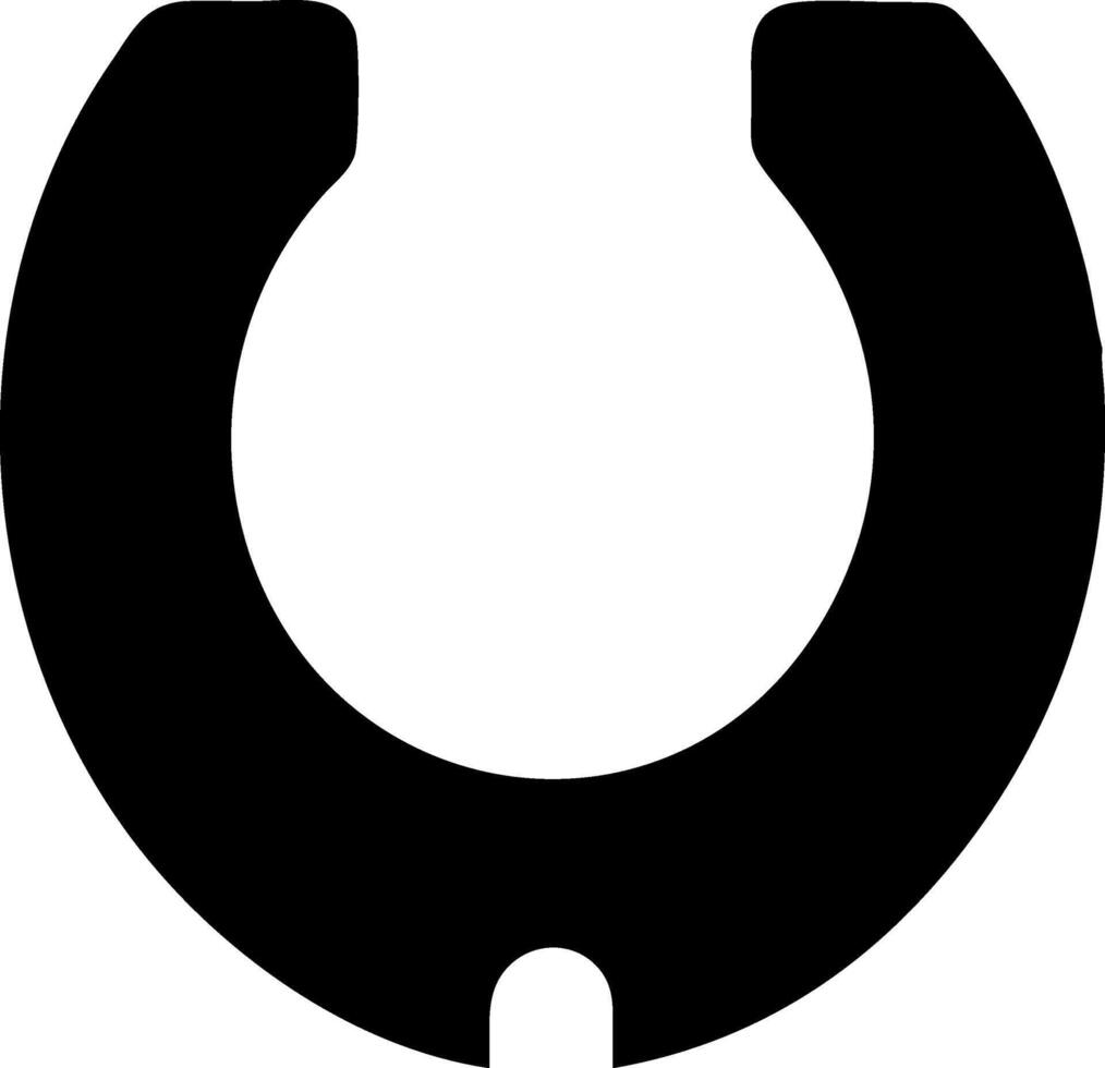 Classic Horseshoe Icon Design vector