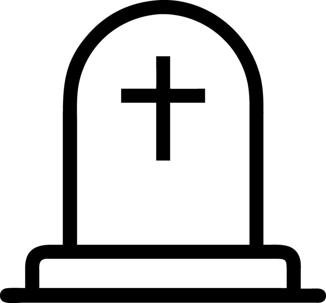 Memorial Gravestone Symbol vector