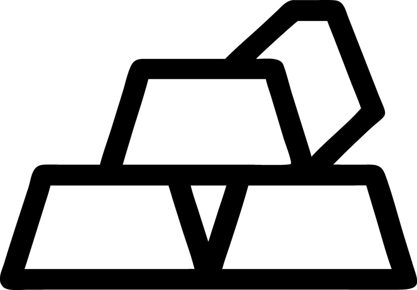 Golden Bar Icon Design vector