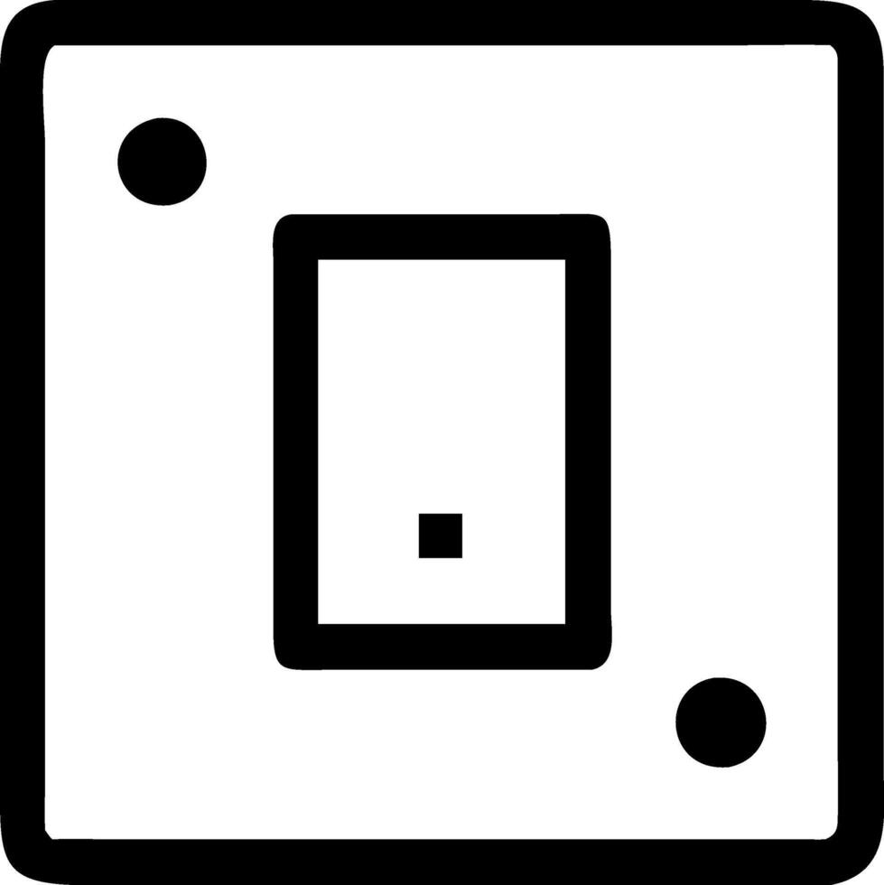 Home Lighting Switch Symbol vector