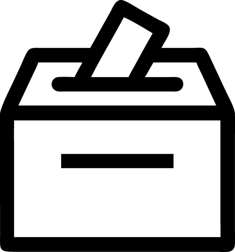 Classic Ballot Box Icon vector