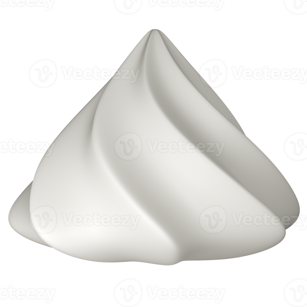 Stylized meringue. Isolated on transparent background png