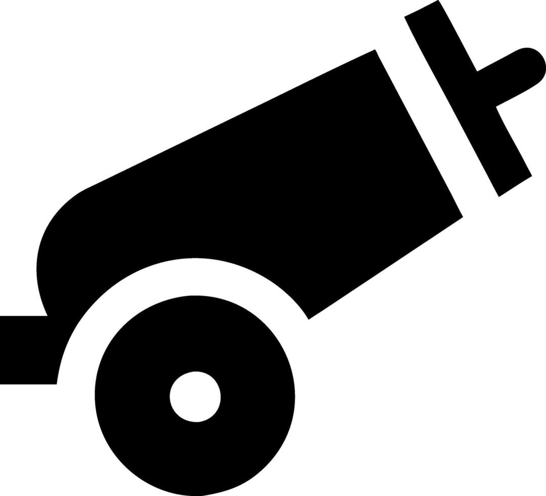 Powerful Cannon Leg Icon Design vector