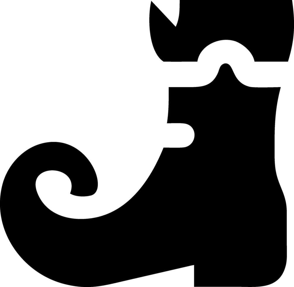 Holiday Elf Shoe Icon vector