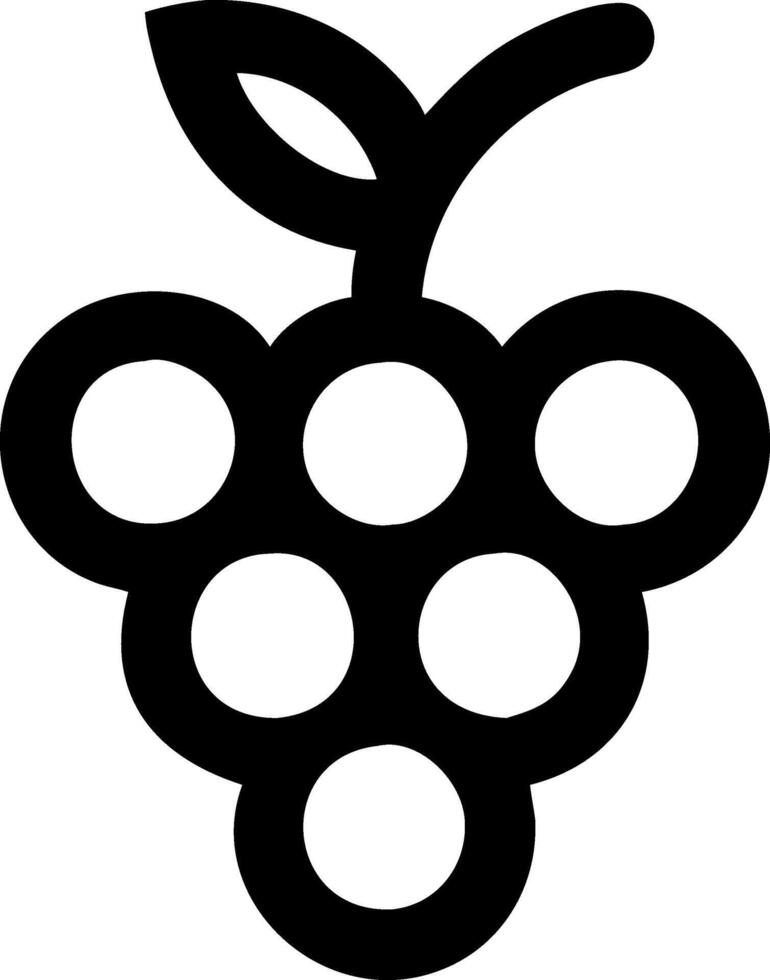 Classic Grapes Icon Collection vector