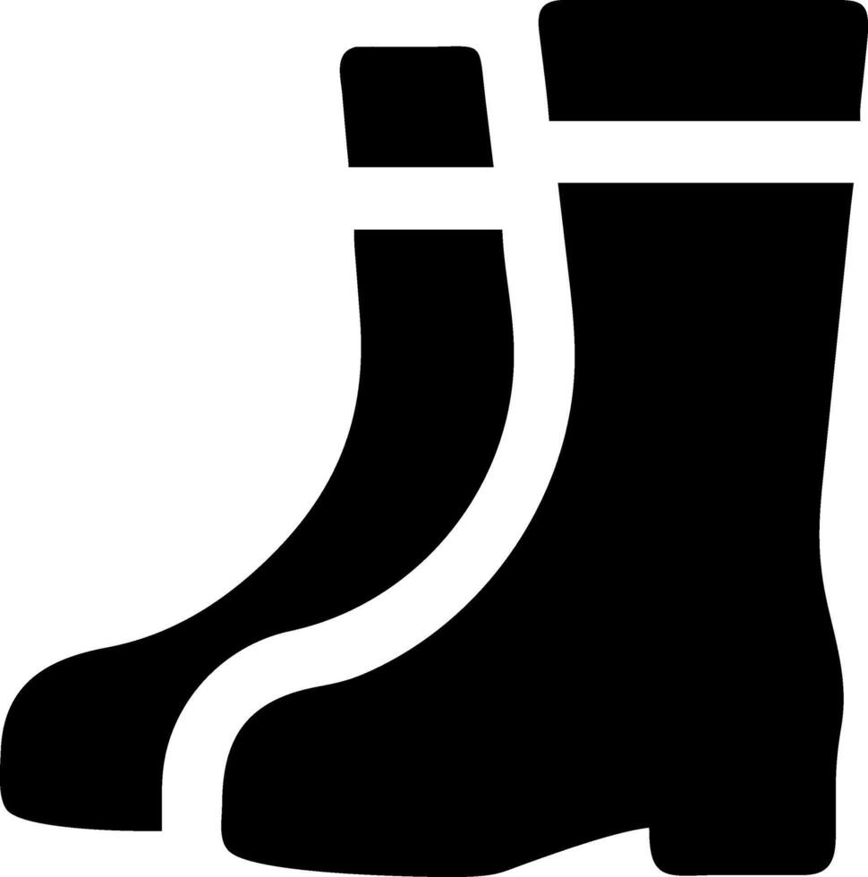 Minimalist Boots Icon vector
