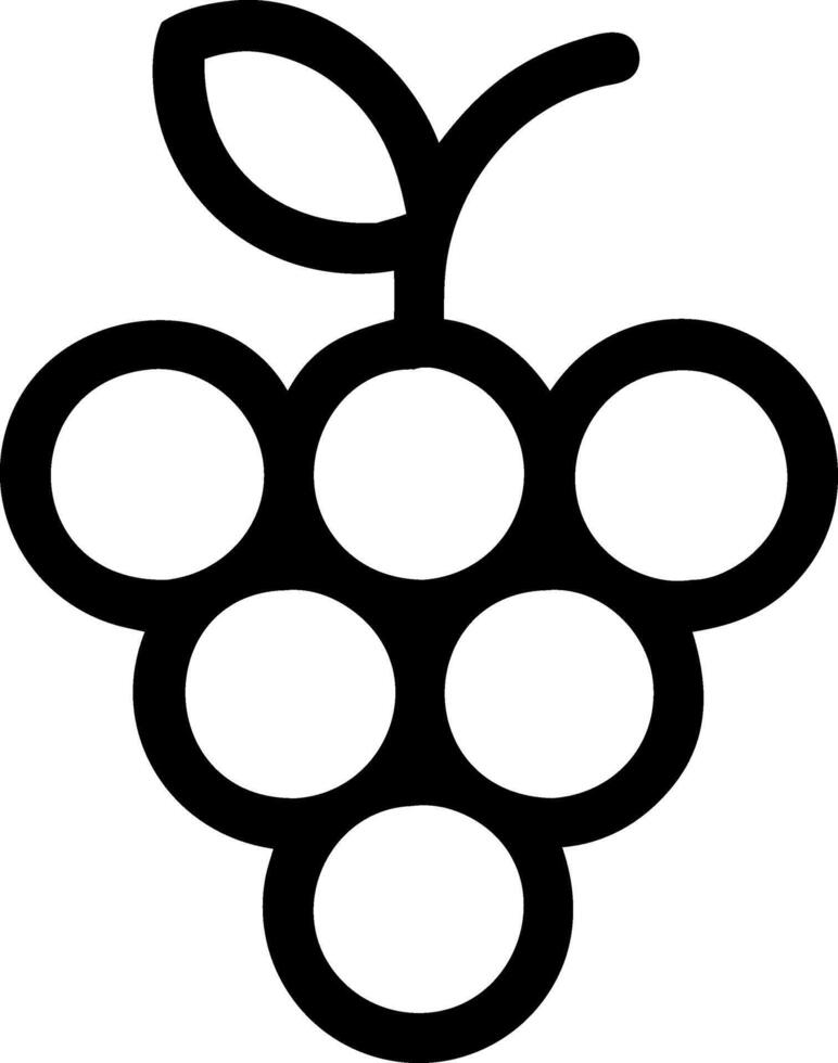 Juicy Grapes Icon Design vector