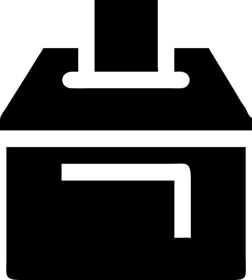 Political Ballot Box Icon Design vector